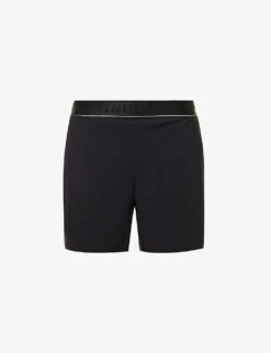 Force Velocity Logo-print Ventilated Stretch-woven Shorts