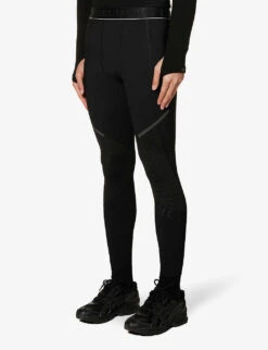 Force Velocity Logo-print Tapered-leg Stretch-woven Leggings 9 Force Velocity Logo-print Tapered-leg Stretch-woven Leggings -Thrudark Shop R04119451 BLACK ALT02