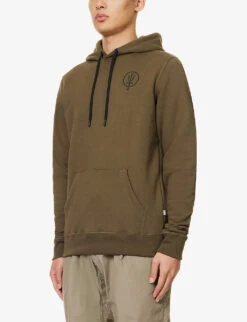 Vader Organic-cotton And Recycled-polyester-blend Hoody -Thrudark Shop R04119459 GREEN ALT02