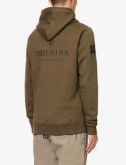 Vader Organic-cotton And Recycled-polyester-blend Hoody -Thrudark Shop R04119459 GREEN ALT03