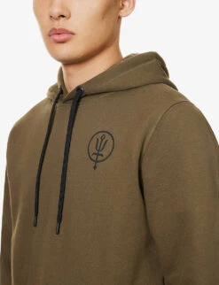 Vader Organic-cotton And Recycled-polyester-blend Hoody -Thrudark Shop R04119459 GREEN ALT04