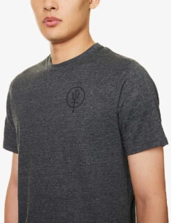 Vader Logo-print Cotton-blend T-shirt -Thrudark Shop R04119469 CHARCOALGREY ALT04
