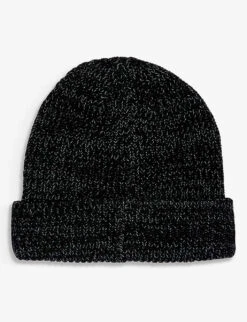 Sentry Brand-patch Wool-knit Beanie -Thrudark Shop R04119475 GREY ALT02