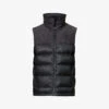 Grunt Funnel-neck Brand-embroidered Shell-down Gilet 1 Grunt Funnel-neck Brand-embroidered Shell-down Gilet -Thrudark Shop R04145622 BLK M