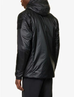 Engage Brand-patch Funnel-neck Padded Shell Jacket -Thrudark Shop R04145625 BLACK ALT03