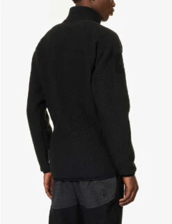 Mantra High-neck Brand-embroidered Recycled-polyester Jacket -Thrudark Shop R04145628 BLACK ALT03