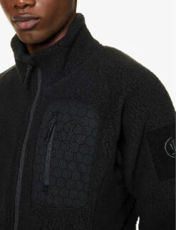 Mantra High-neck Brand-embroidered Recycled-polyester Jacket -Thrudark Shop R04145628 BLACK ALT04