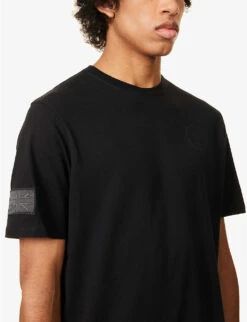 NQG Skull-print Organic Cotton-jersey T-shirt -Thrudark Shop R04145633 BLACK ALT04