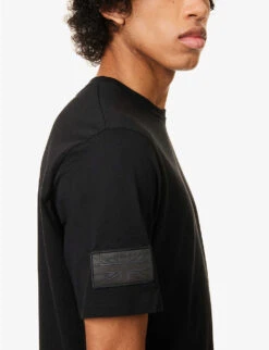 NQG Logo-print Organic Cotton-jersey T-shirt 11 NQG Logo-print Organic Cotton-jersey T-shirt -Thrudark Shop R04145635 BLACK ALT04