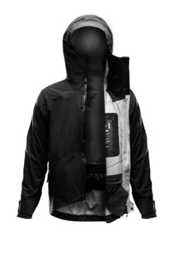 RŌNIN TANTO FULL ZIP SNOW JACKET -Thrudark Shop RoninTantoJacketBlackOpen 1