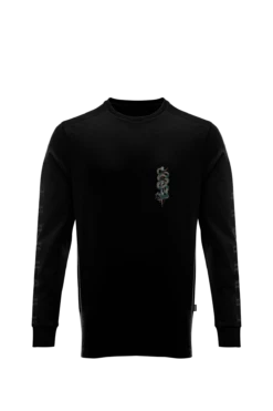INSIGNIA LONG SLEEVE T-SHIRT - SNAKES & DAGGERS -Thrudark Shop Snake DaggerBlackL SFront